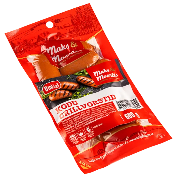 Maks ja Moorits Kodu Grillvorstid 600 G