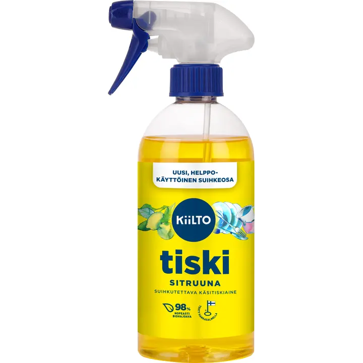 Kiilto suihkutettava käsitiskiaine Sitruuna 475 ml