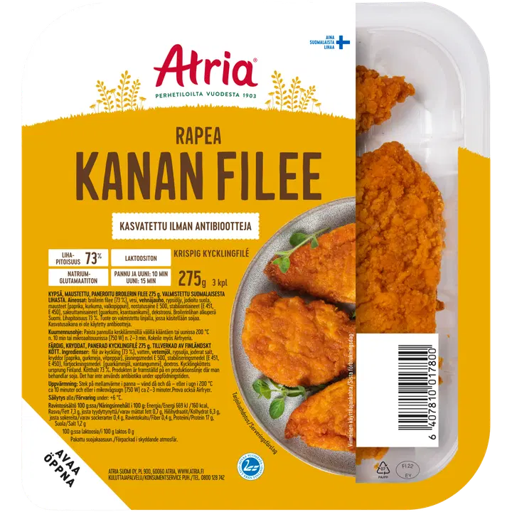 Atria Rapea Kananfilee 275g