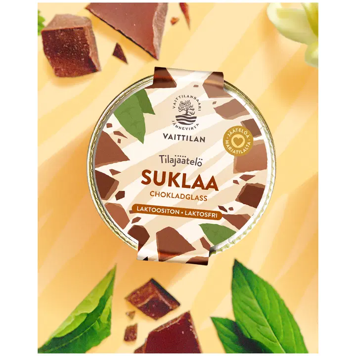Vaittilan Luomusuklaajäätelö 500 ml