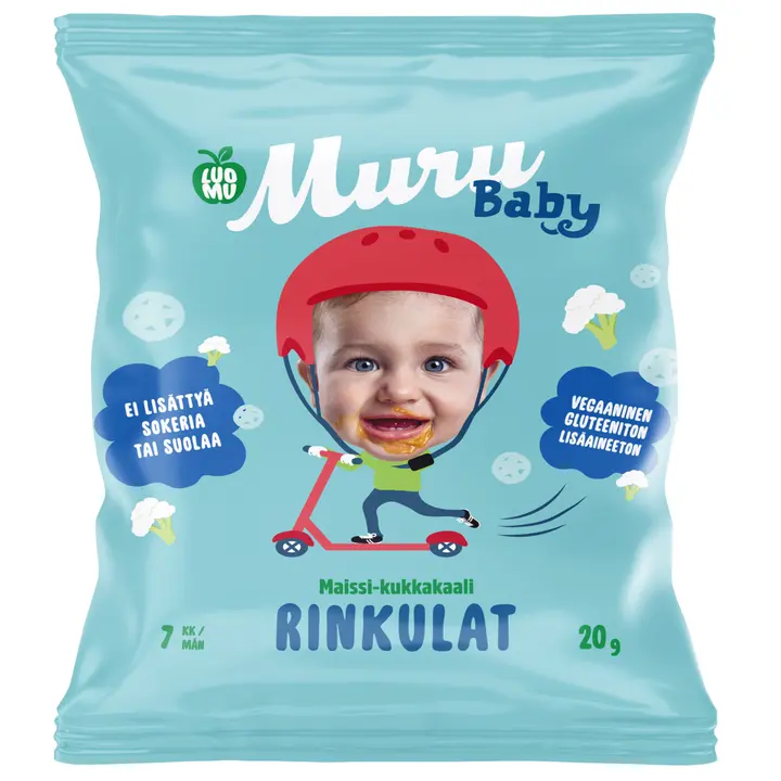 Muru Baby Luomurinkulat maissi-kukkakaali 7 kk 20 g