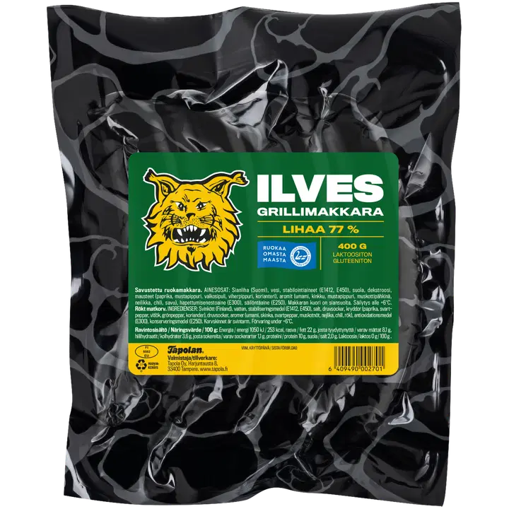 Tapola Ilves grillimakkara 400 g