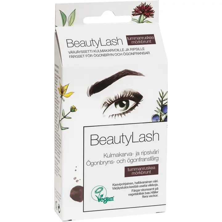 BeautyLash Kulmakarva- ja ripsiväri tummanruskea