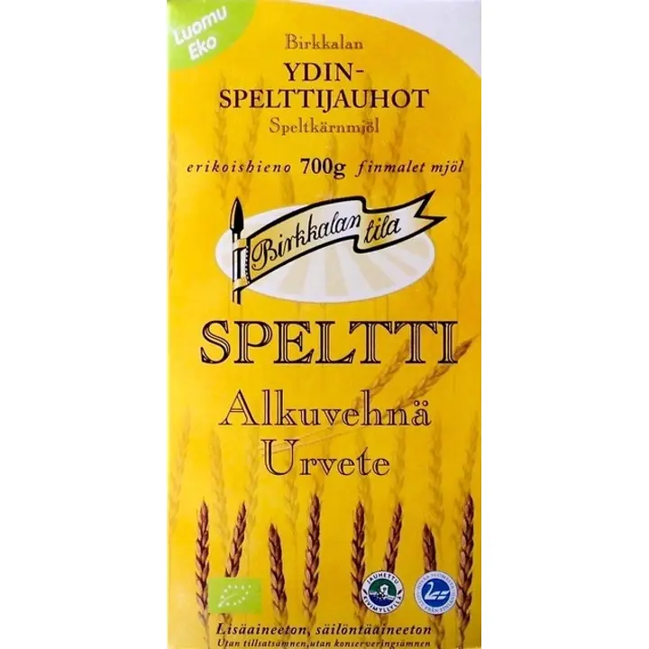 Birkkalan Tila Luomu Ydin spelttijauhot 700g