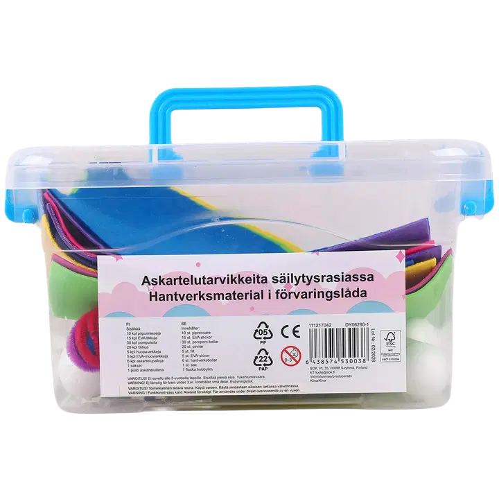 Askartelulaatikko 93 osaa