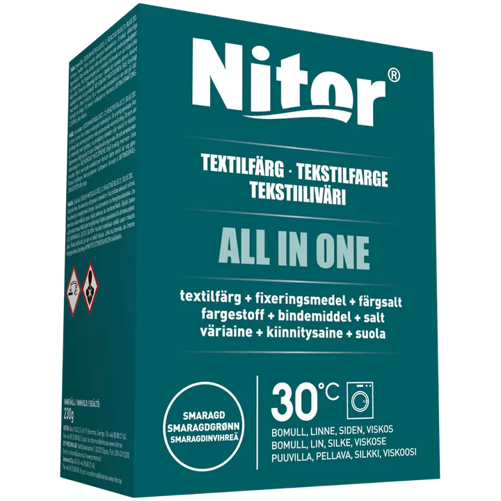 Nitor Tekstiiliväri All in one 230g smaragdi