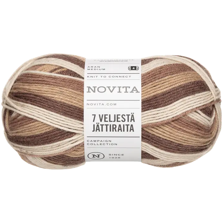 Lõng 7 Veljestä 150g mokka 8431