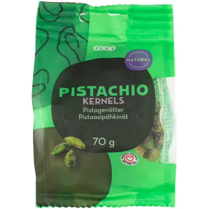 Coop pistaasipähkinät 70 g