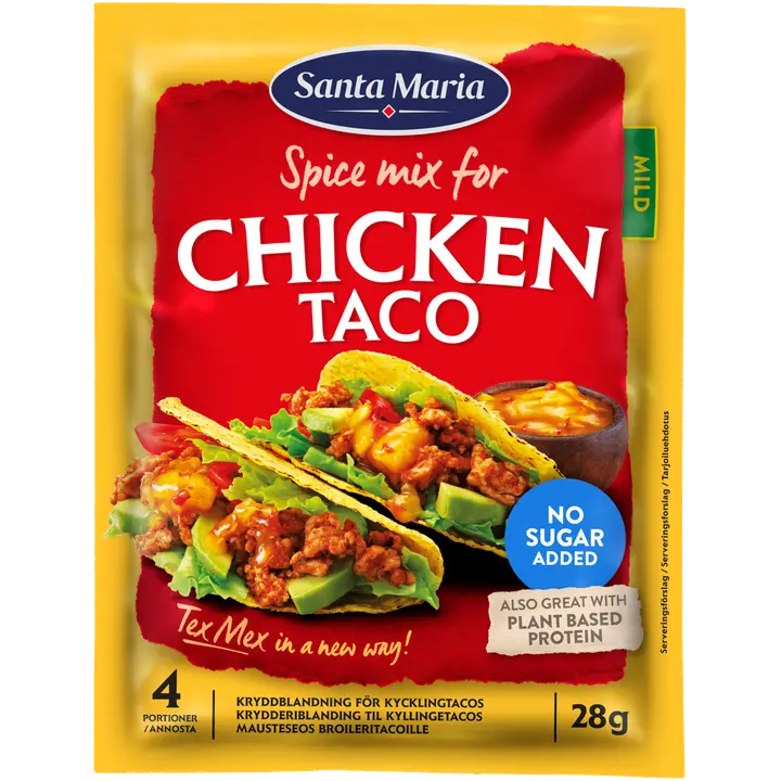 Santa Maria Chicken Taco Spice Mix mausteseos kanalle 28 g