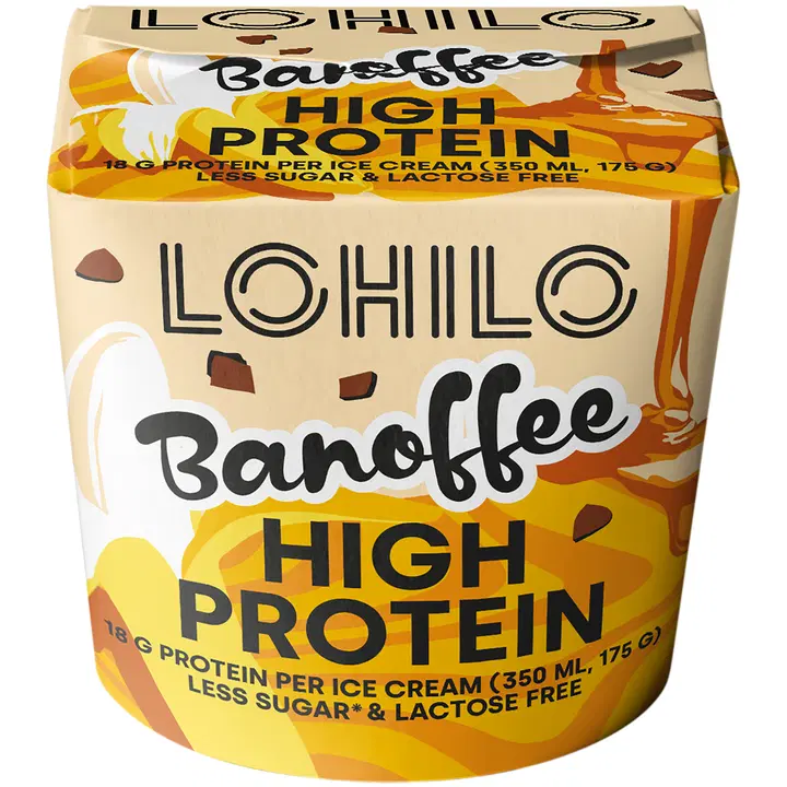 LOHILO Banoffee proteiinijäätelö 350ml
