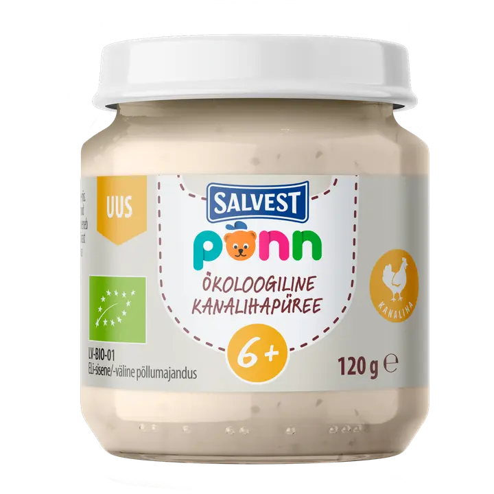 PÕNN Ökoloogiline Kanalihapüree 120 g 6+ 120g