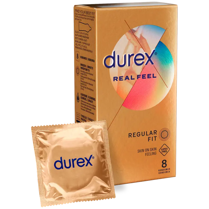 Durex Real Feel Lateksiton kondomi 8kpl
