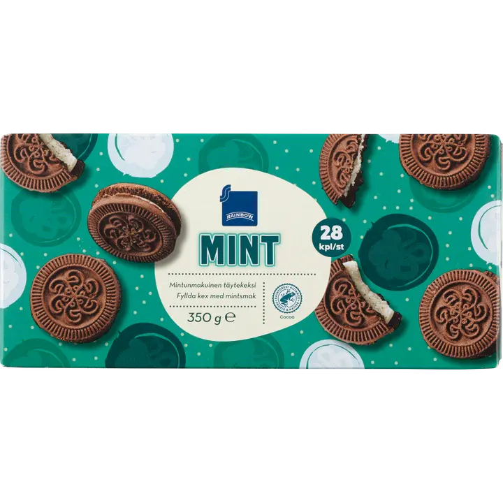 Rainbow piparmündikreemitäidisega küpsised 350 g