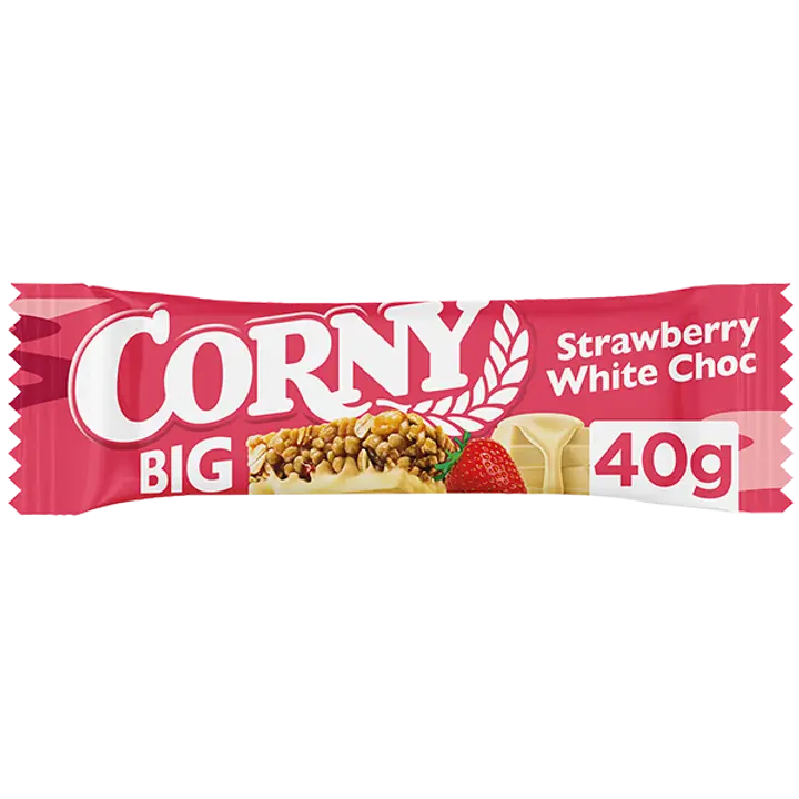 Corny BIG Strawberry White Chocolate välipalapatukka 40g