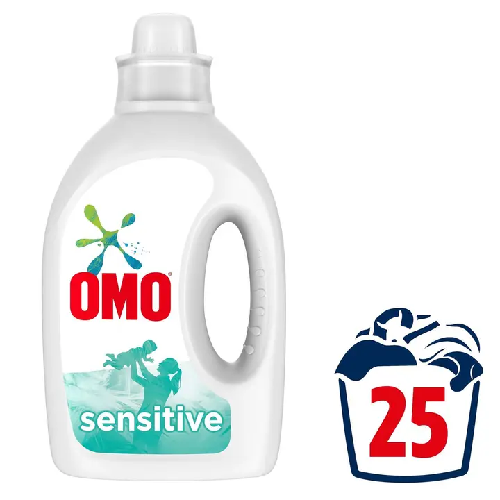 Omo Sensitive Pyykinpesuaine Hajusteeton 1 L 25 pesua