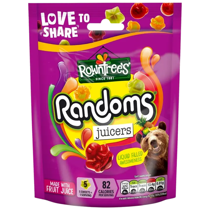 Rowntrees Randoms kummikommid Juicers 140g