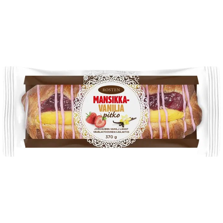 Rosten Mansikka-vaniljapitko 370 g
