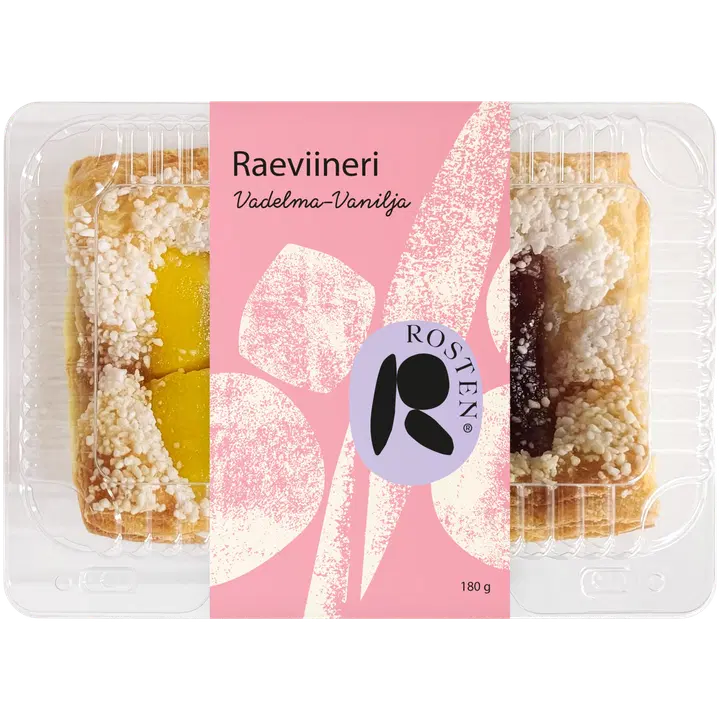Rosten Raeviineri, Vadelma-vaniljaviineri 2 kpl 180g