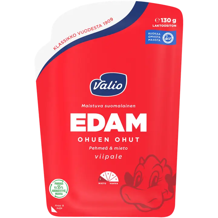 Valio Edam ohuen ohut e130 g viipale