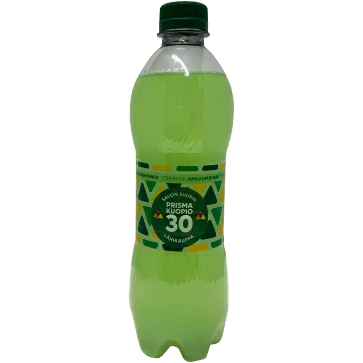 Prisma sokeriton omenan- ja sitruunanmakuinen virvoitusjuoma 0,5l
