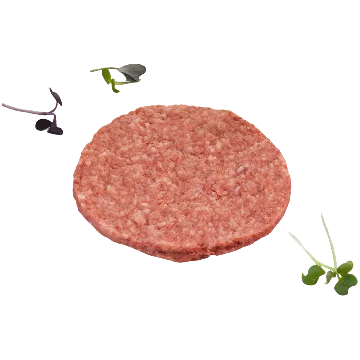 Well Beef 160X45g raakapakastettu jauhettu naudan täyslihahampurilaispihvi
