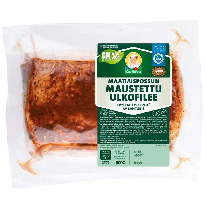 Snellman Maatiaispossun maustettu ulkofilee n1,3kg