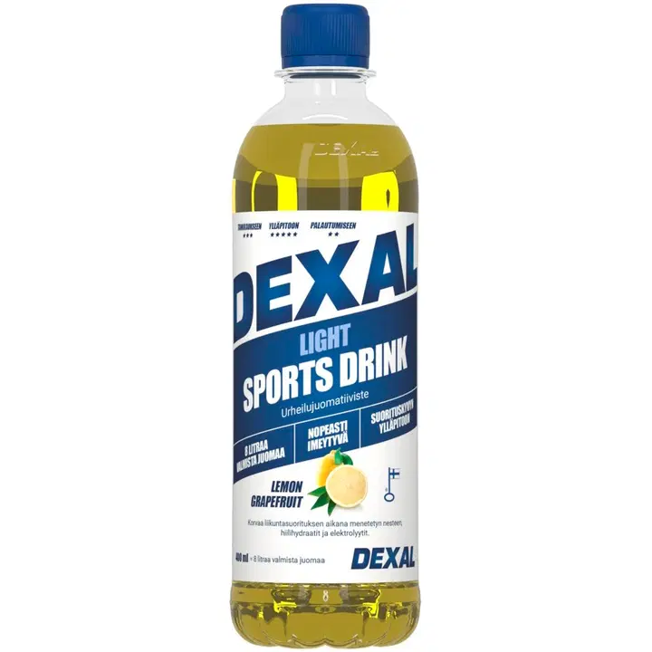 Dexal Light urheilujuomatiiviste sitruuna-greippi 0,4l