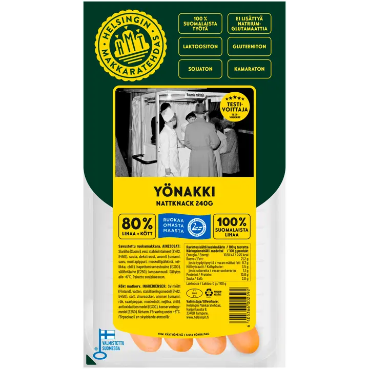 Helsingin Makkaratehdas Yönakki 240 g
