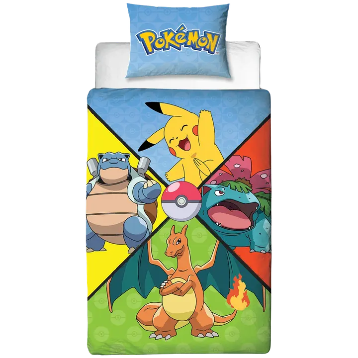 Laste voodipesukomplekt 150X210/50X60 Pokemon