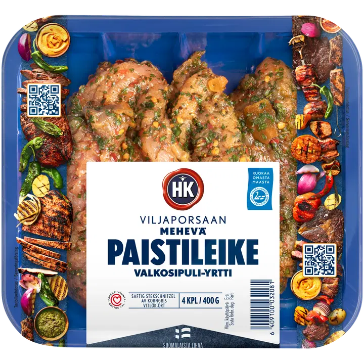 HK Viljaporsaan mehevä paistileike valkosipuli ja yrtit 400g