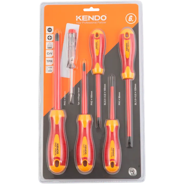 Kruvikeerajate komplekt VDE 6-osa