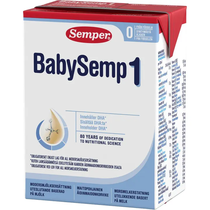 Semper BabySemp1 200ml käyttövalmis maitopohjainen äidinmaidonkorvike syntymästä alkaen