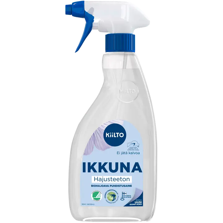 Kiilto Ikkuna biohajoava puhdistussuihke Hajusteeton 600 ml