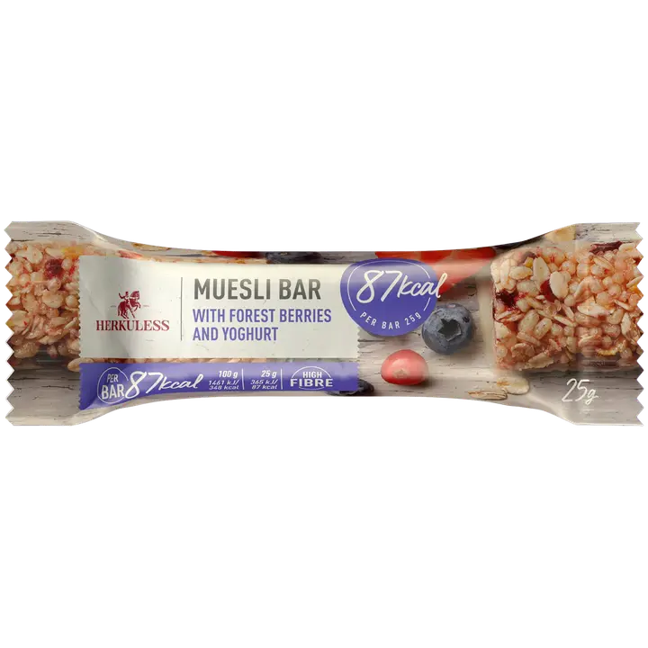 Herkuless müslibatoon jogurti ja metsamarja 25g