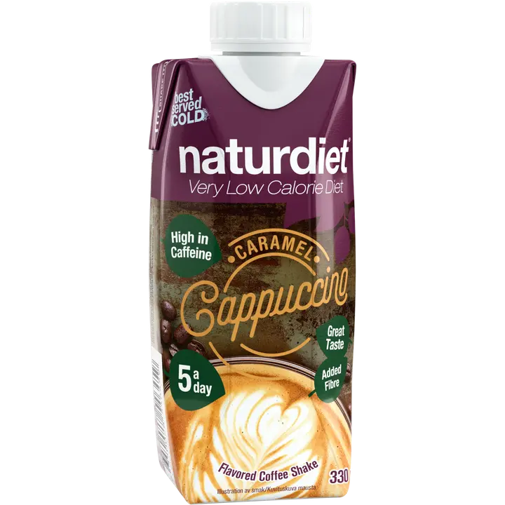 Naturdiet VLCD caramel cappuccino proteiinikahvi 330ml
