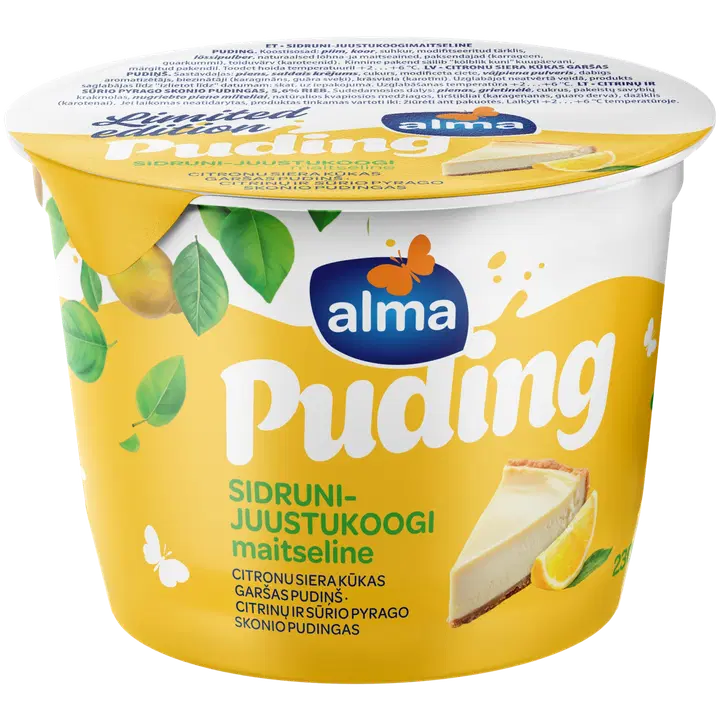 Alma puding sidruni-juustukoogimaitseline, 230g
