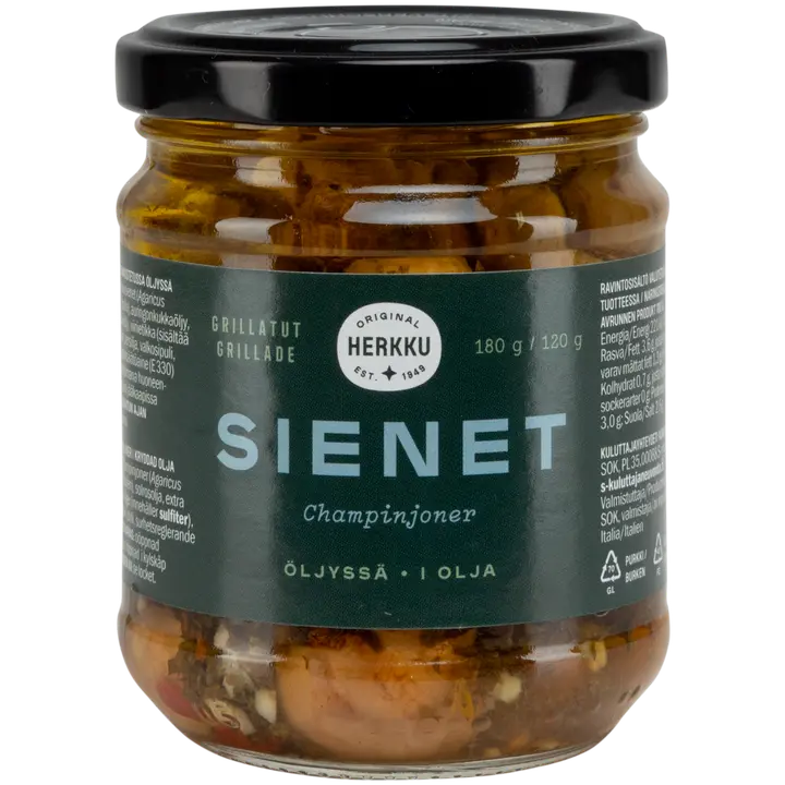 Herkku grillatut herkkusienet 180/120 g