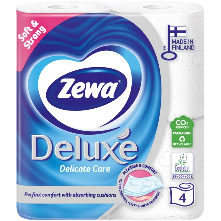 Tualettpaber Zewa Deluxe 3-kihiline 4 rulli
