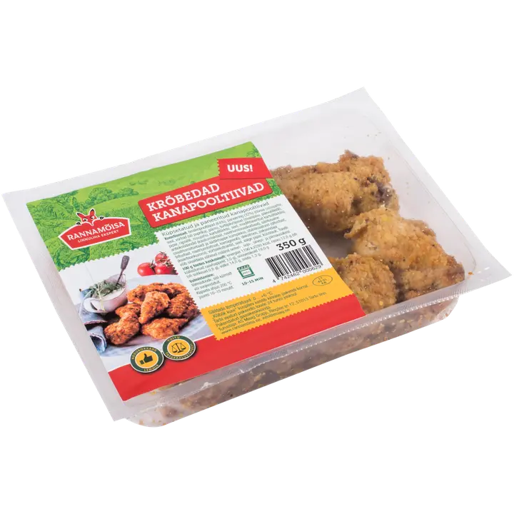 Krõbedad kanapooltiivad, küpsetatud 350 g