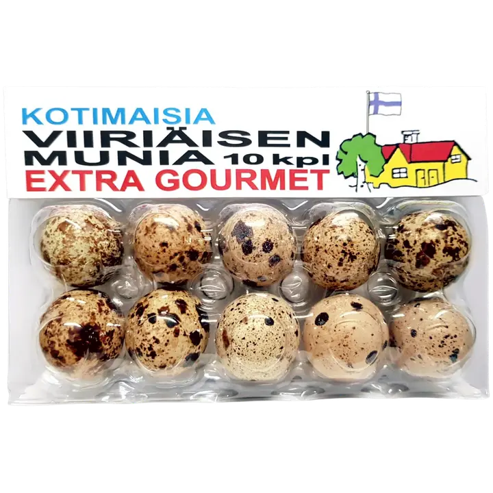 Kotimaisia viiriäisen munia 10kpl 120g