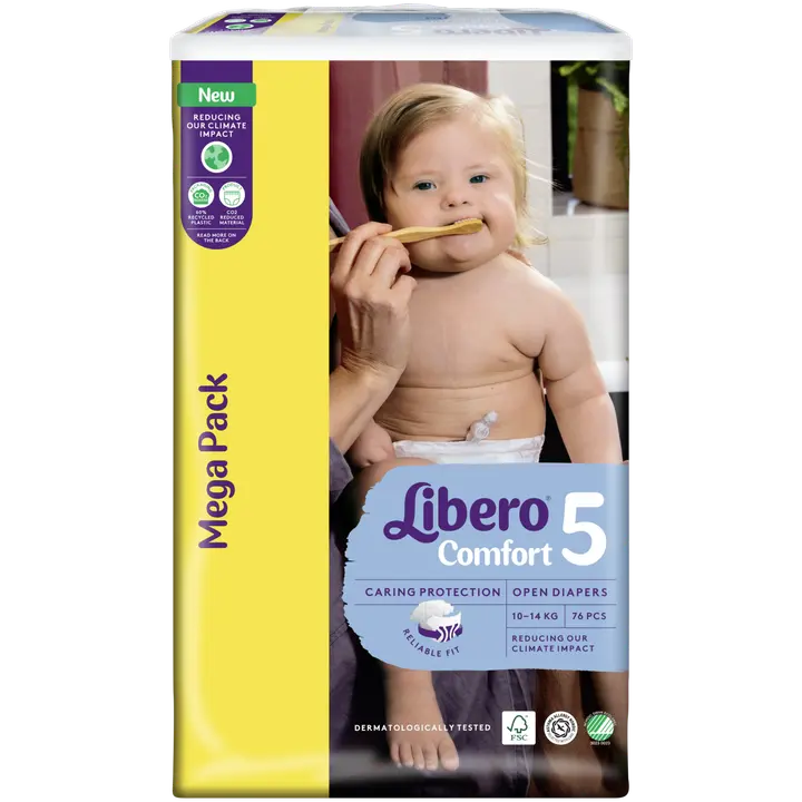 LIBERO Comfort teippivaippa koko 5, 76 kpl, 10-14 kg