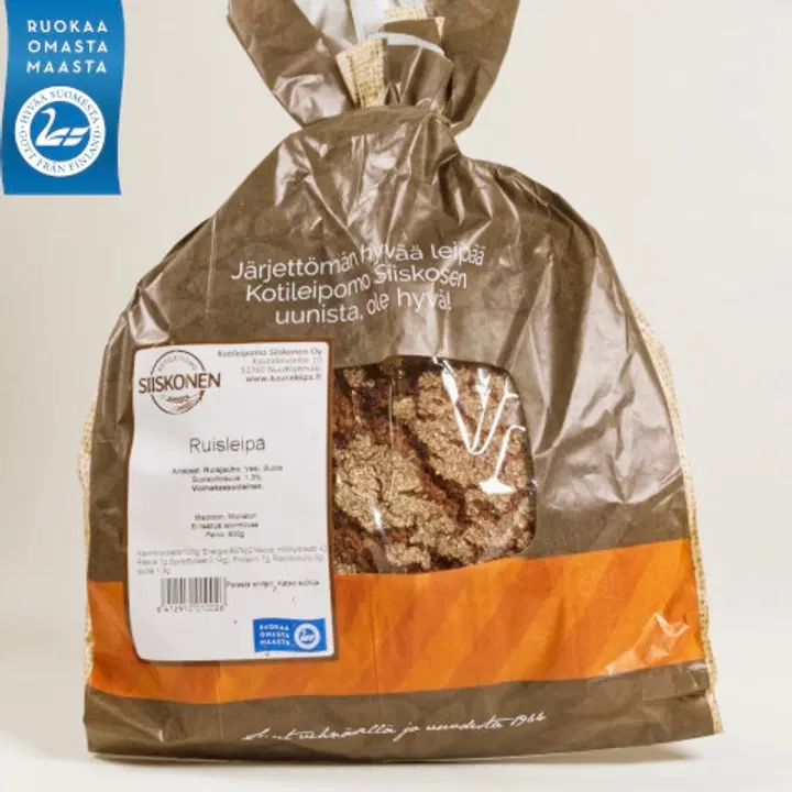 Kotileipomo Siiskonen ruisleipä 800 g