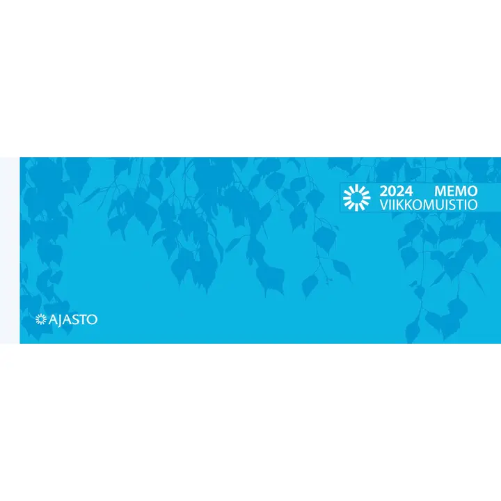 Pöytäkalenteri Memo-viikkomuistio, sininen