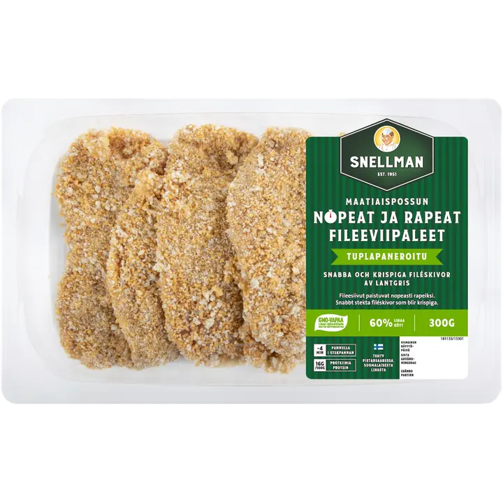 Snellman Maatiaispossun Nopeat ja rapeat fileeviipaleet 300 g