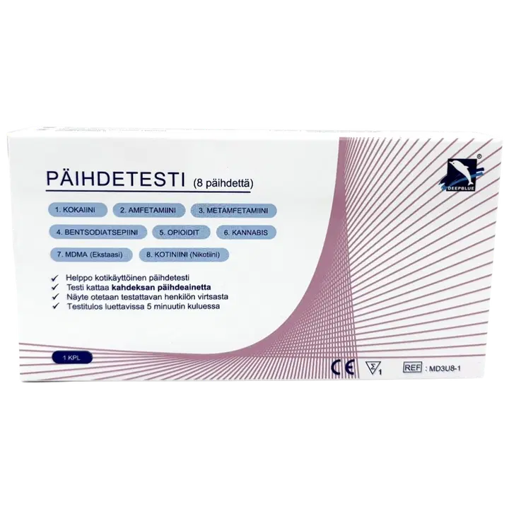 Deepblue päihdetesti (8 päihdettä)