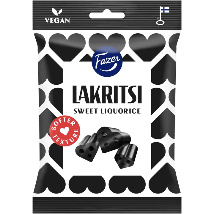 Fazer Lakritsi Sweet Liquorice pussi 150g