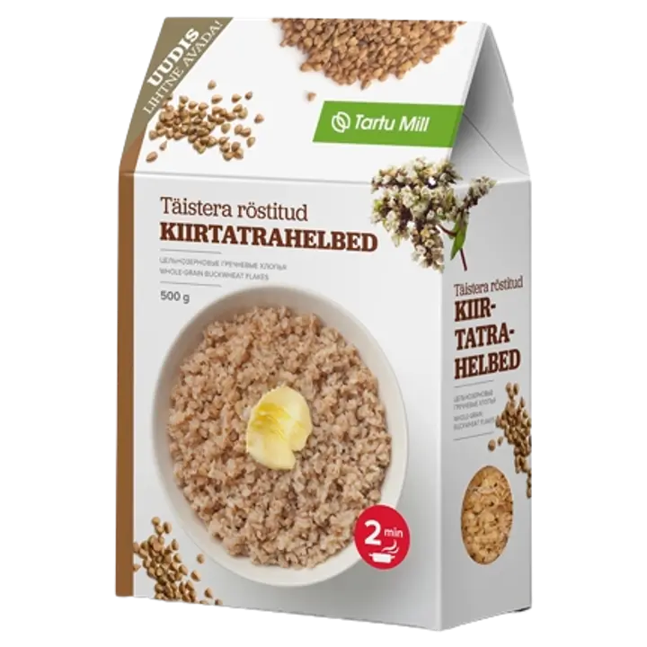 Tartu Mill täistera röstitud kiirtatrahelbed 500 g