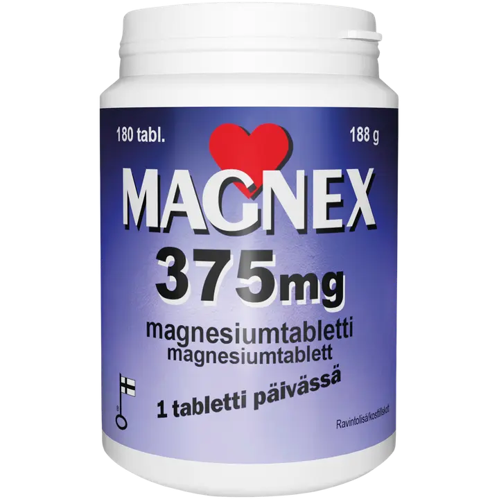 Magnex 375 mg 180 tabl., magnesiumtabletti, Vitabalans