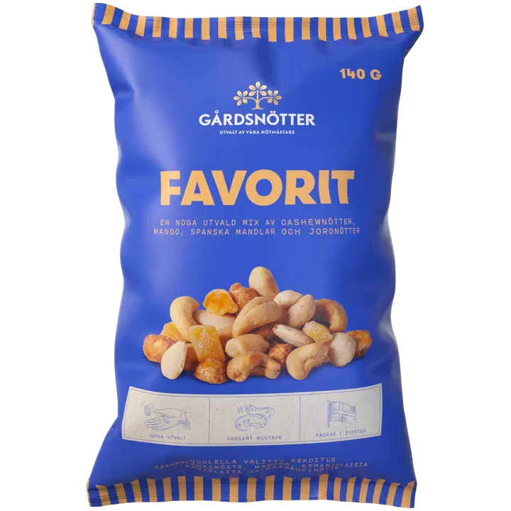 Gårdsnötter Suosikki Pähkinämix 140g