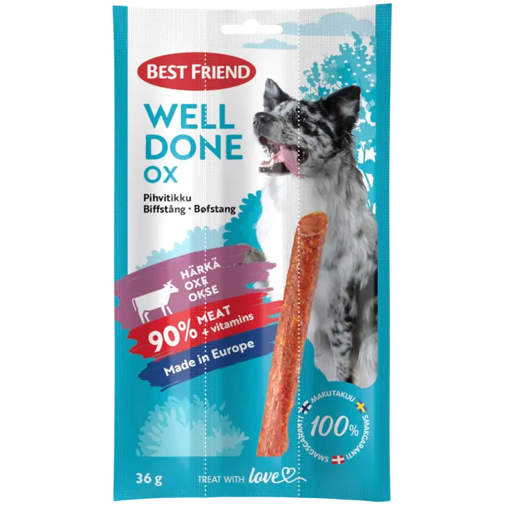 Best Friend Welldone härkäpihvitikku 3-pack 36 g